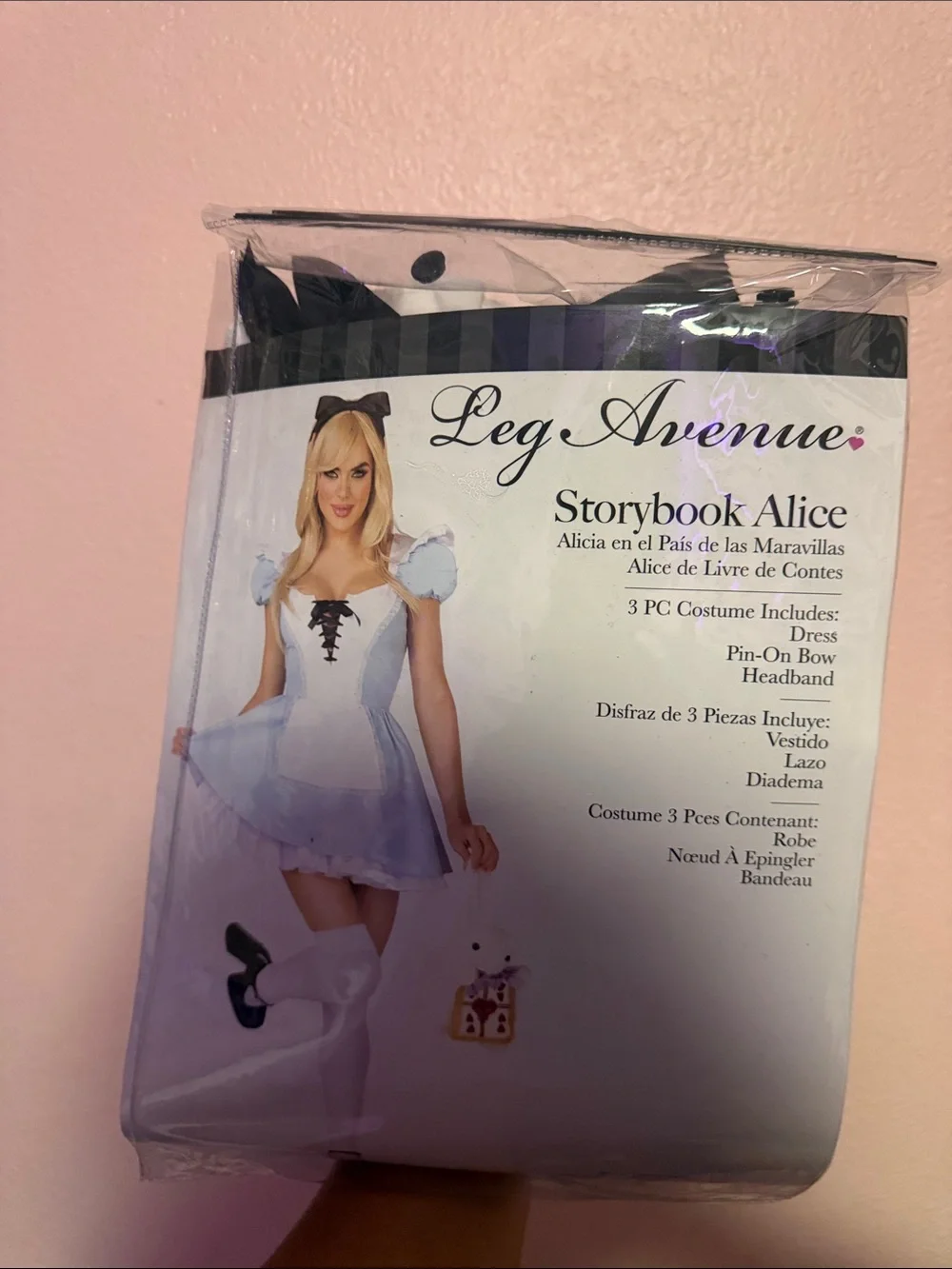 Leg Avenue Storybook Alice Costume - Light Blue & Black Accents